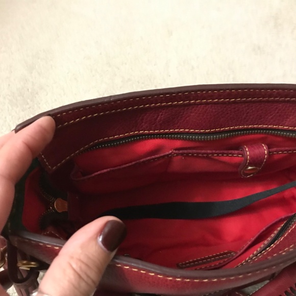 Dooney & Bourke Large Florentine Leather Front Pocket Satchel - Picture 4 of 9